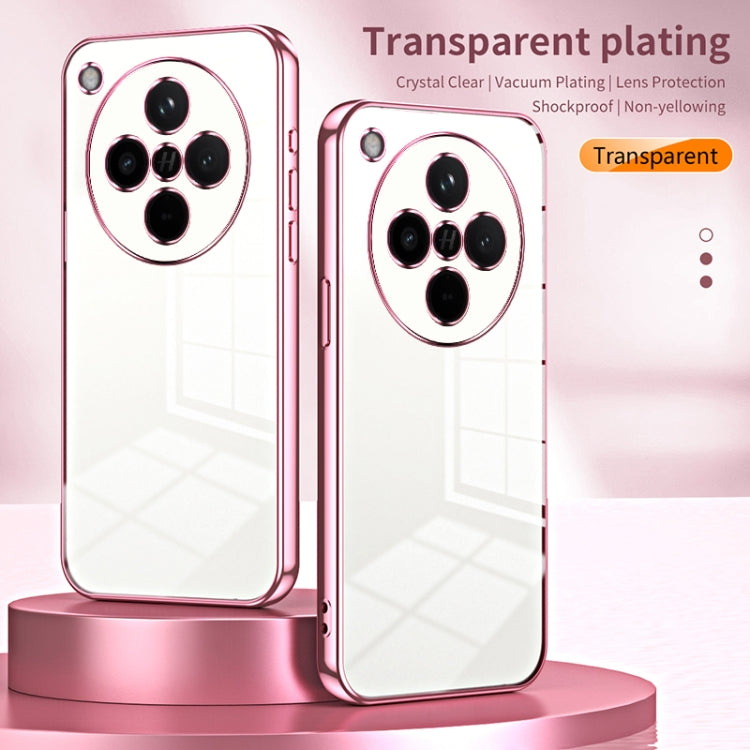 For OPPO Find X8 Transparent Plating Fine Hole Phone Case