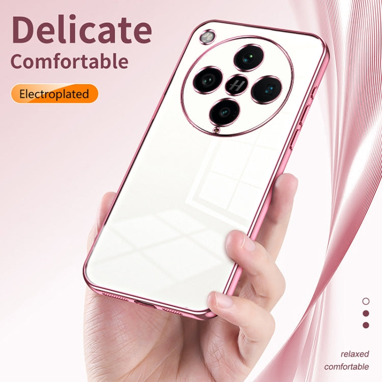 For OPPO Find X8 Pro Transparent Plating Fine Hole Phone Case