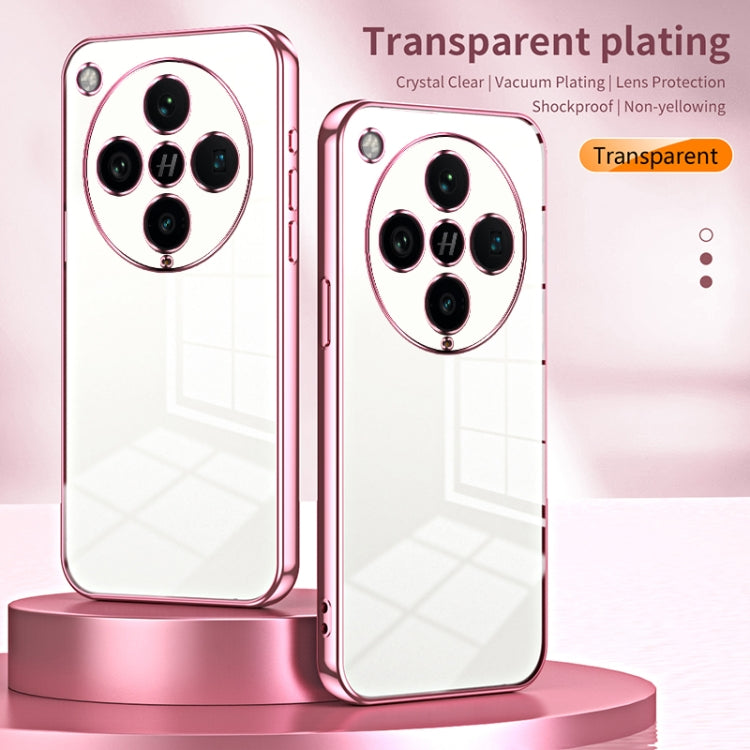 For OPPO Find X8 Pro Transparent Plating Fine Hole Phone Case