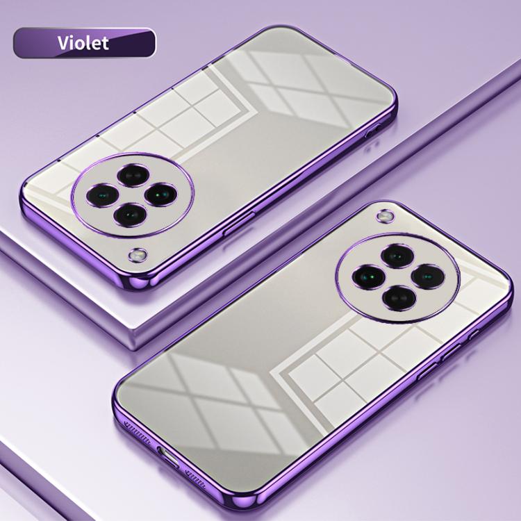 For OPPO Find X8s Transparent Plating Fine Hole Phone Case
