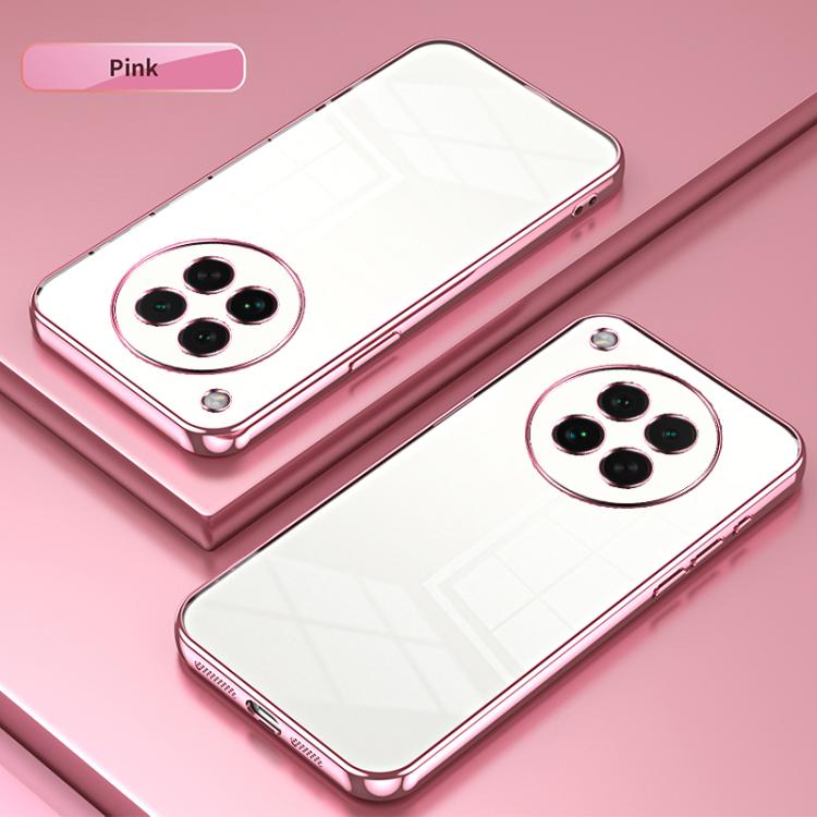 For OPPO Find X8s Transparent Plating Fine Hole Phone Case