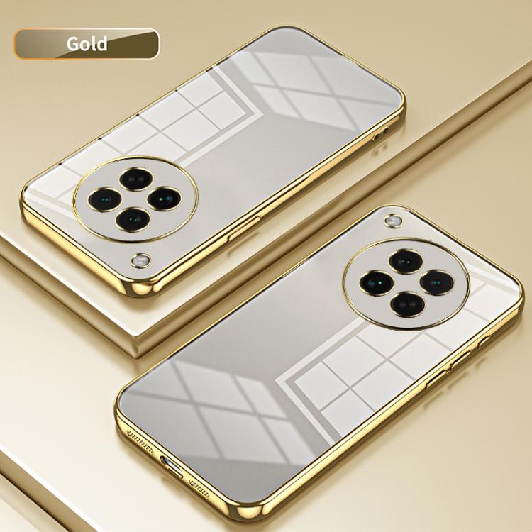 For OPPO Find X8s Transparent Plating Fine Hole Phone Case
