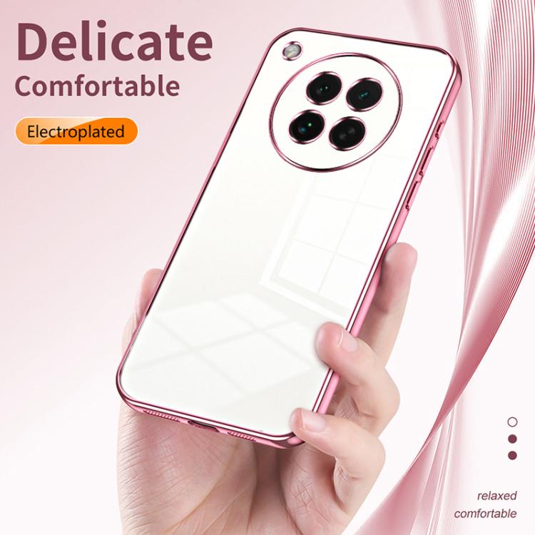 For OPPO Find X8s Transparent Plating Fine Hole Phone Case