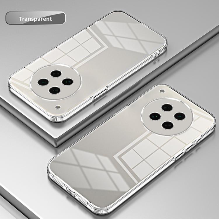 For OPPO Find X8s Transparent Plating Fine Hole Phone Case