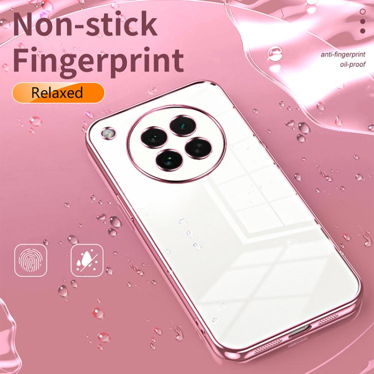For OPPO Find X8s Transparent Plating Fine Hole Phone Case