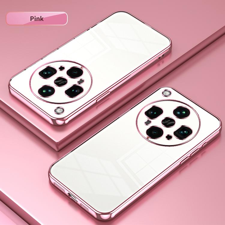 For OPPO Find X8 Ultra Transparent Plating Fine Hole Phone Case
