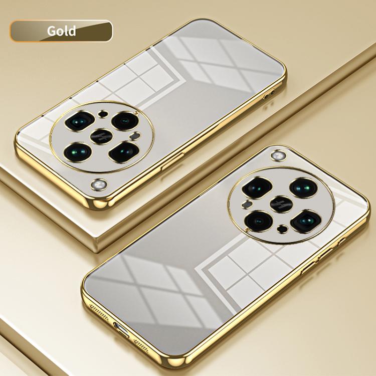 For OPPO Find X8 Ultra Transparent Plating Fine Hole Phone Case