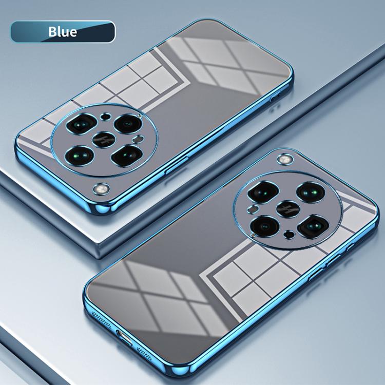 For OPPO Find X8 Ultra Transparent Plating Fine Hole Phone Case