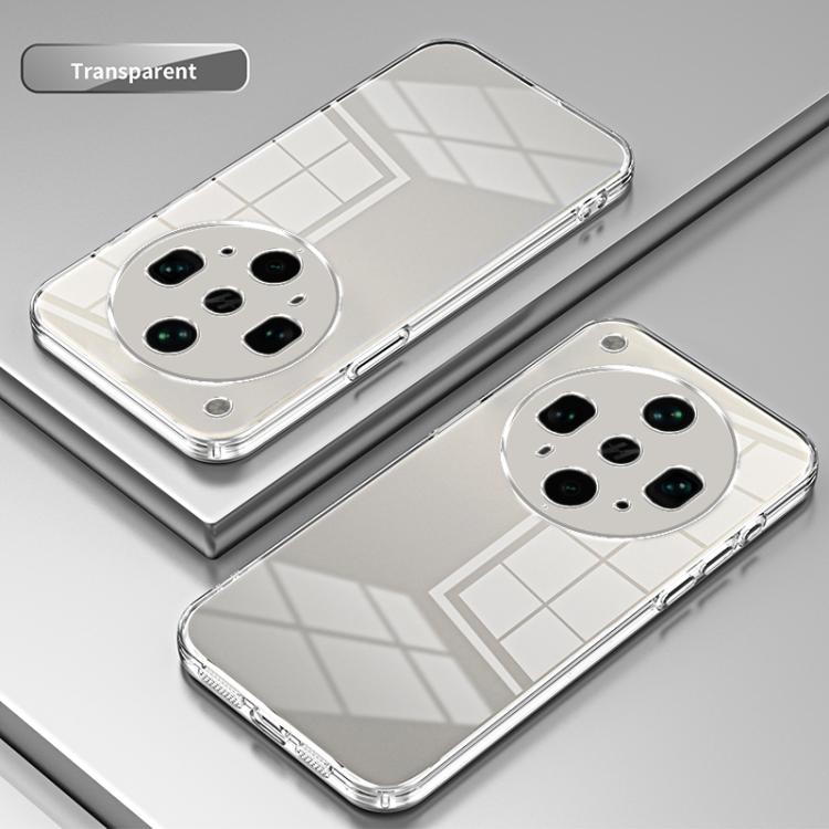 For OPPO Find X8 Ultra Transparent Plating Fine Hole Phone Case