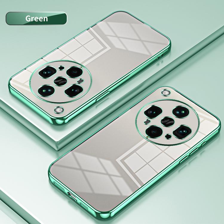 For OPPO Find X8 Ultra Transparent Plating Fine Hole Phone Case