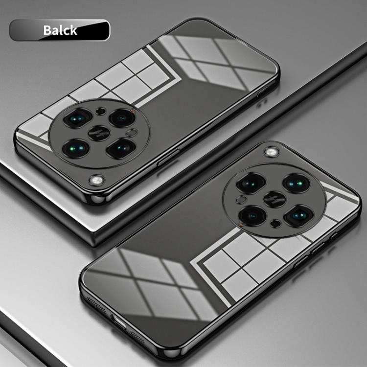 For OPPO Find X8 Ultra Transparent Plating Fine Hole Phone Case
