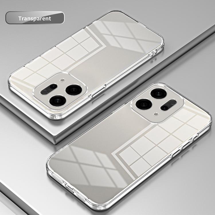 For OPPO Reno14 5G Global Transparent Plating Fine Hole Phone Case