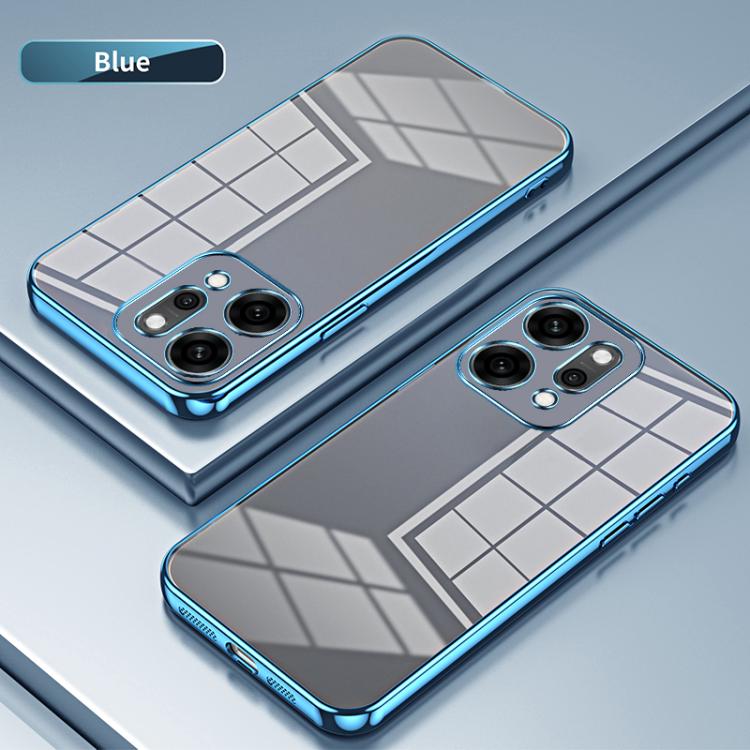 For OPPO Reno14 Pro 5G Global Transparent Plating Fine Hole Phone Case