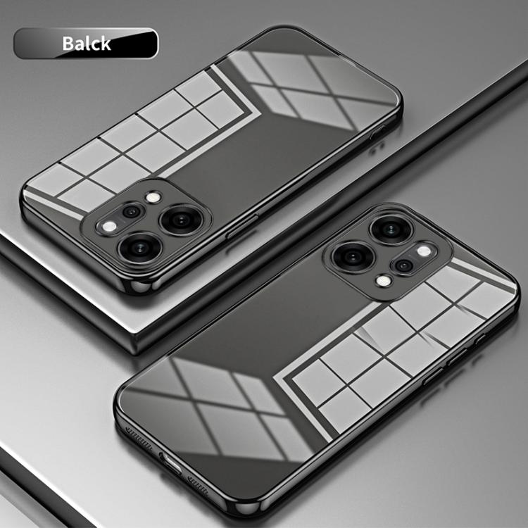 For OPPO Reno14 Pro 5G Global Transparent Plating Fine Hole Phone Case