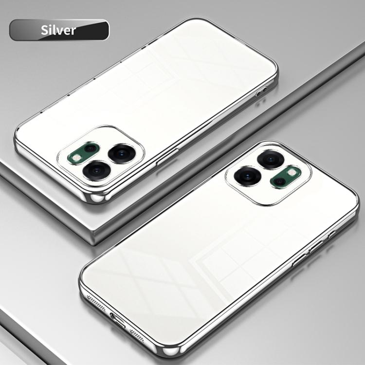 For OPPO Reno14 F 5G Global Transparent Plating Fine Hole Phone Case