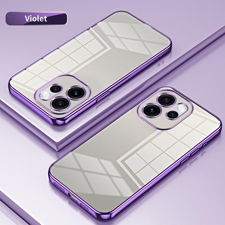 For OPPO Reno15 5G Global Transparent Plating Fine Hole Phone Case