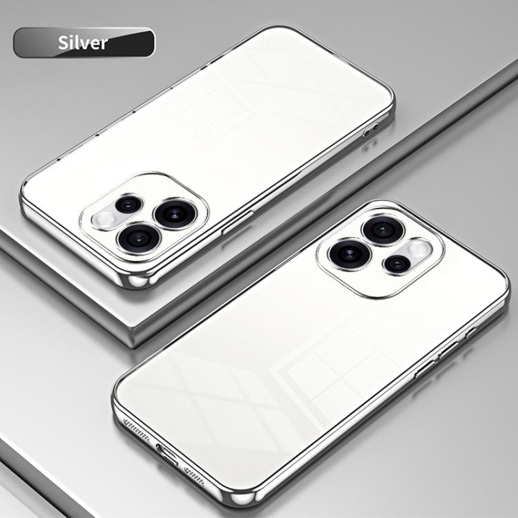 For OPPO Reno15 5G Global Transparent Plating Fine Hole Phone Case