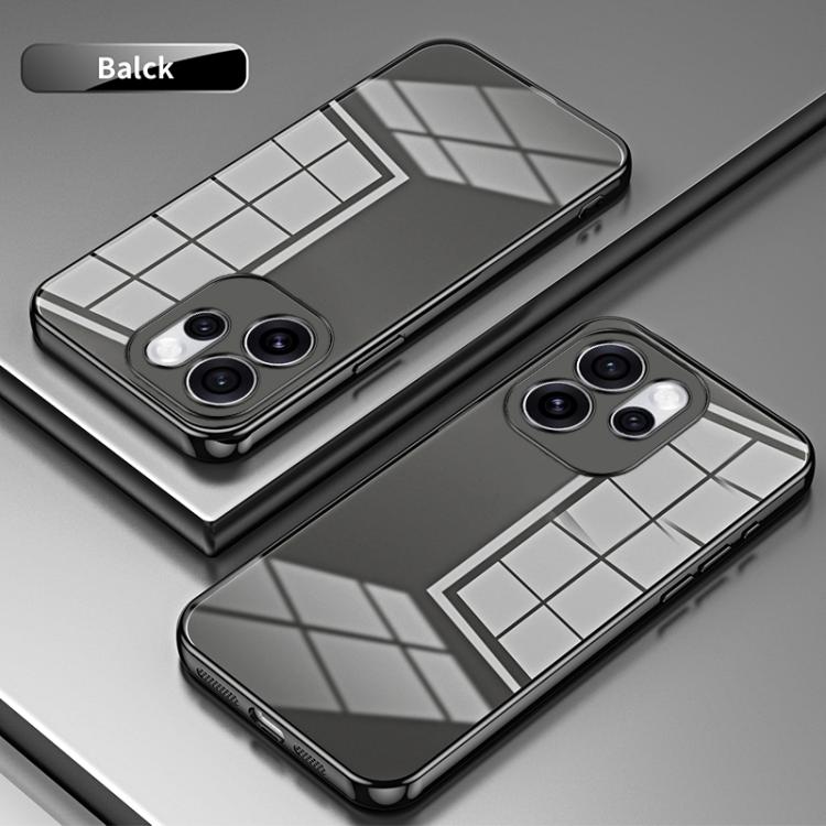 For OPPO Reno15 5G Global Transparent Plating Fine Hole Phone Case