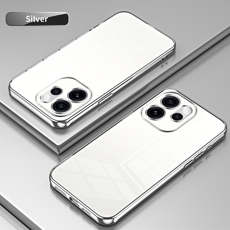 For OPPO Reno15 Pro 5G Global Transparent Plating Fine Hole Phone Case