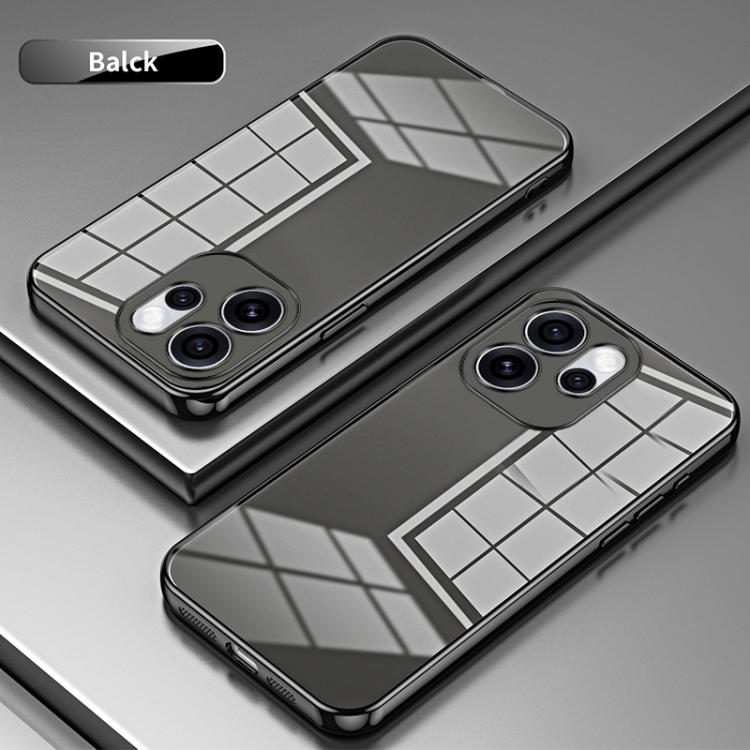 For OPPO Reno15 Pro 5G Global Transparent Plating Fine Hole Phone Case