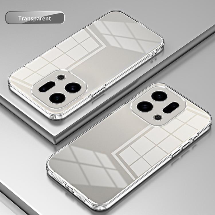 For OPPO Find X9 Transparent Plating Fine Hole Phone Case