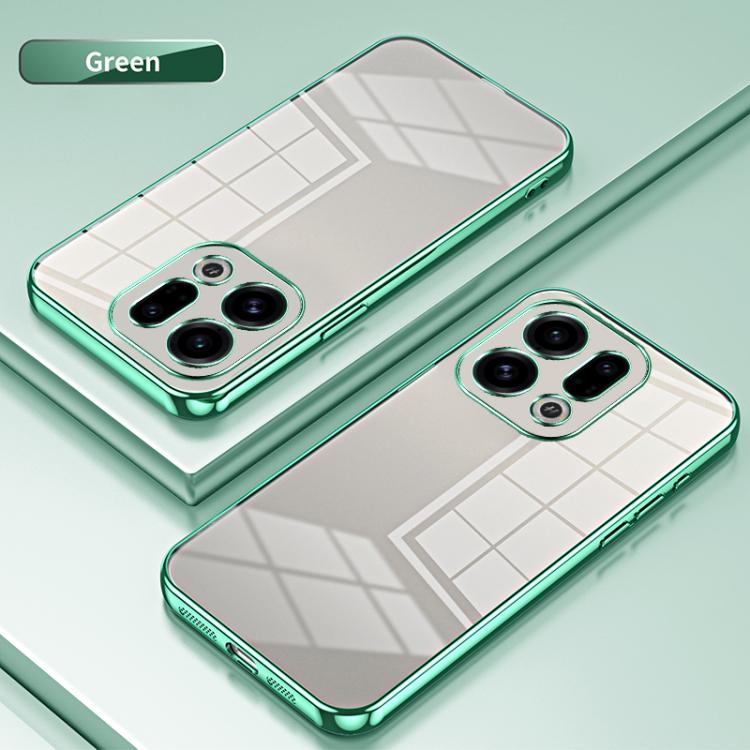 For OPPO Find X9 Transparent Plating Fine Hole Phone Case