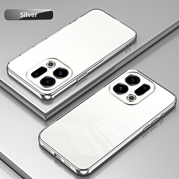 For OPPO Find X9 Transparent Plating Fine Hole Phone Case