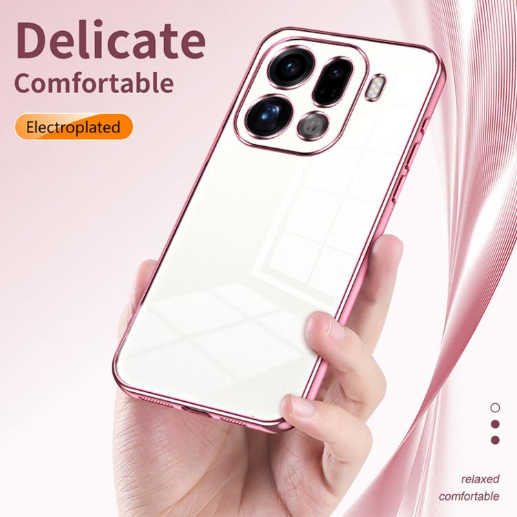 For OPPO Find X9 Pro Transparent Plating Fine Hole Phone Case