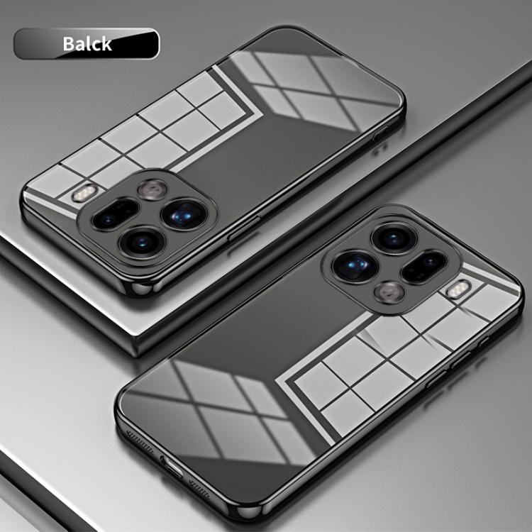 For OPPO Find X9 Pro Transparent Plating Fine Hole Phone Case