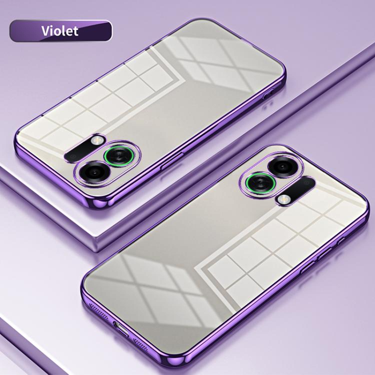 For OPPO K13 Turbo Pro Transparent Plating Fine Hole Phone Case