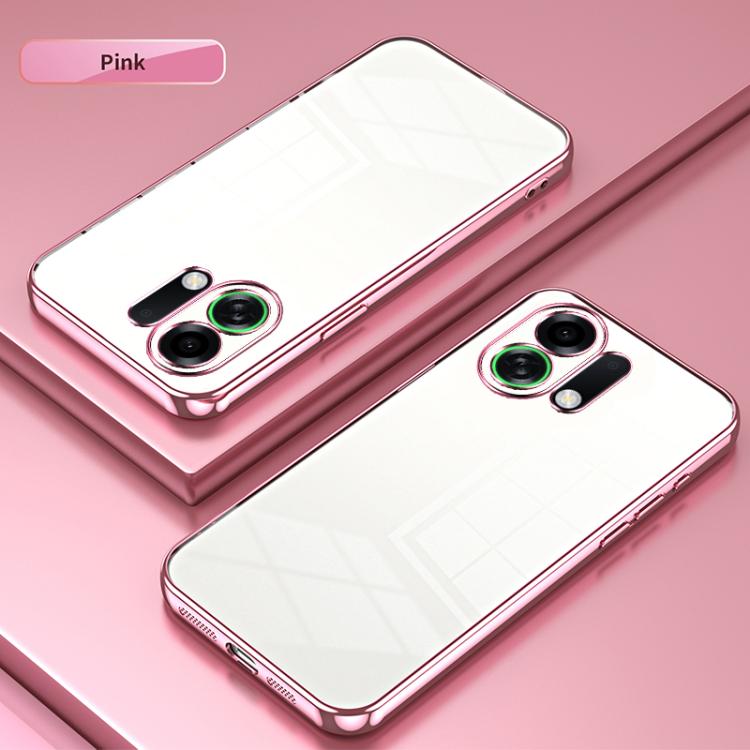 For OPPO K13 Turbo Pro Transparent Plating Fine Hole Phone Case