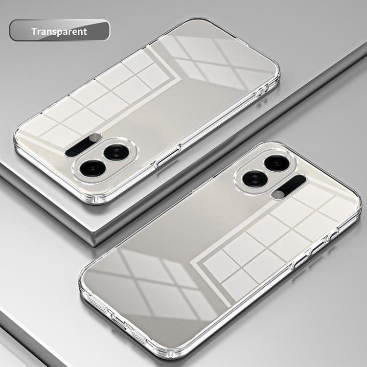 For OPPO K13 Turbo Pro Transparent Plating Fine Hole Phone Case