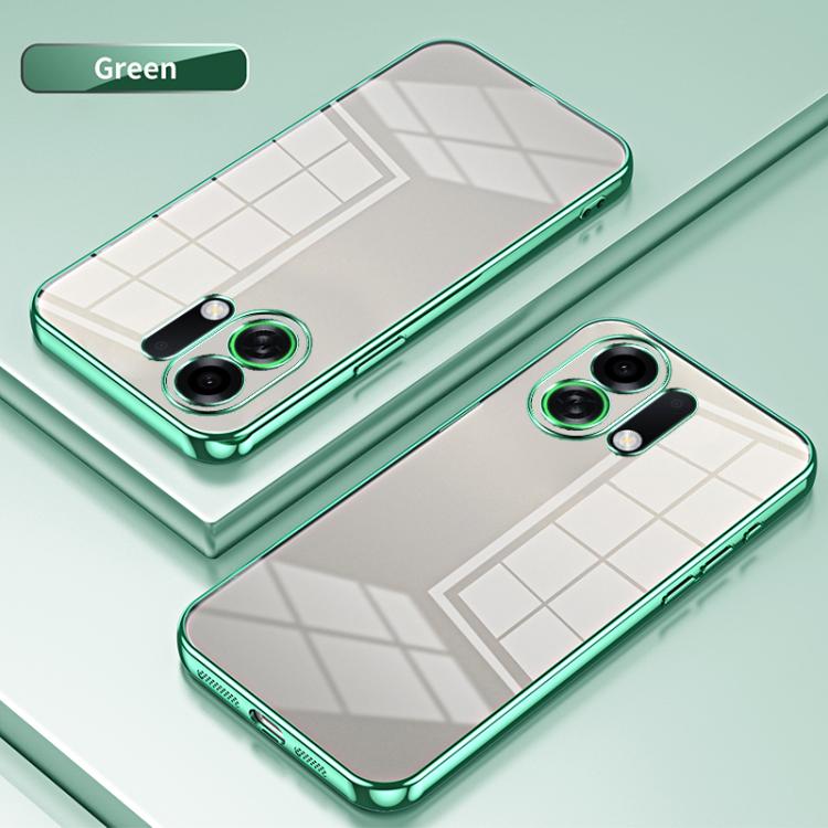 For OPPO K13 Turbo Pro Transparent Plating Fine Hole Phone Case