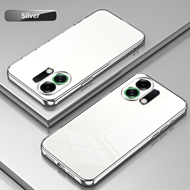 For OPPO K13 Turbo Pro Transparent Plating Fine Hole Phone Case