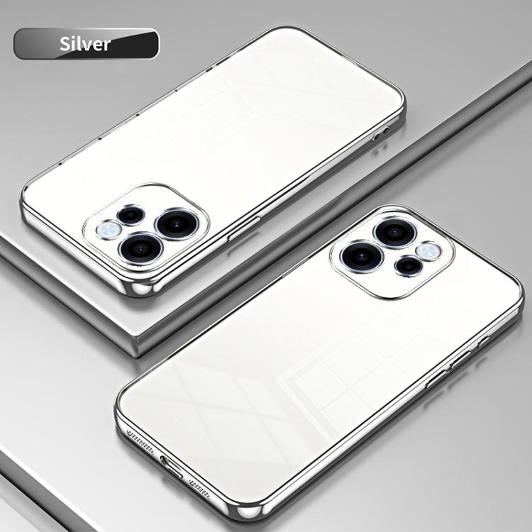 For OPPO Reno15 FS 5G Transparent Plating Fine Hole Phone Case