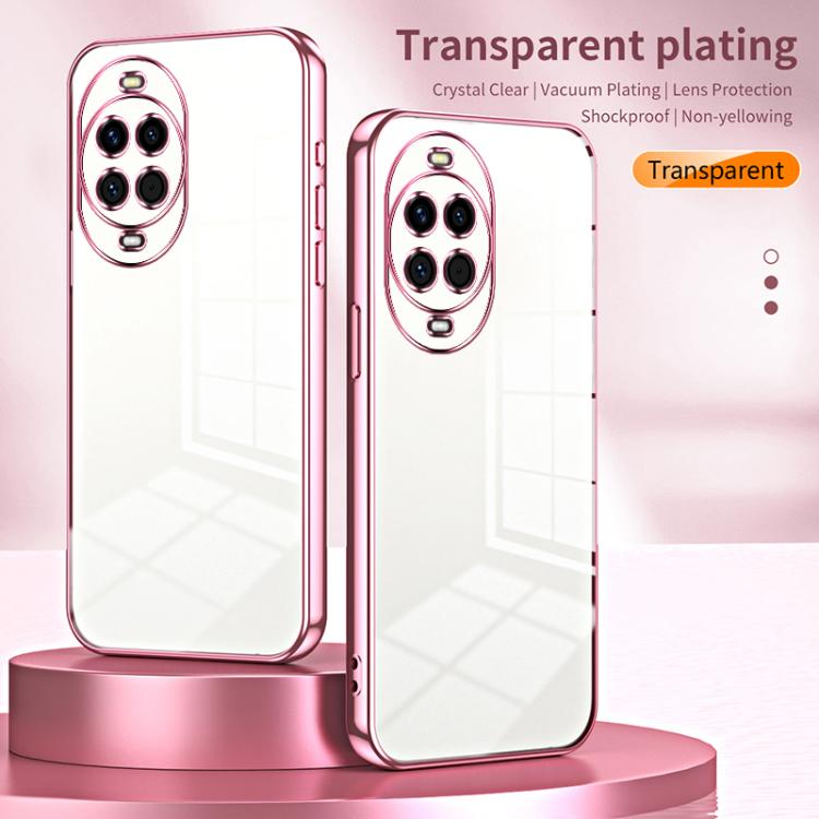 For Huawei nova 14 Transparent Plating Fine Hole Phone Case