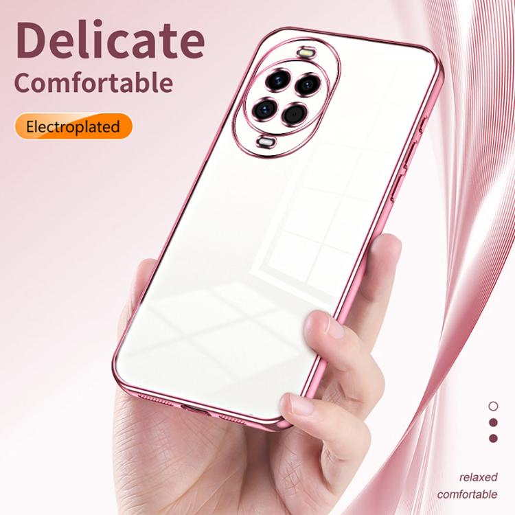 For Huawei nova 14 Transparent Plating Fine Hole Phone Case