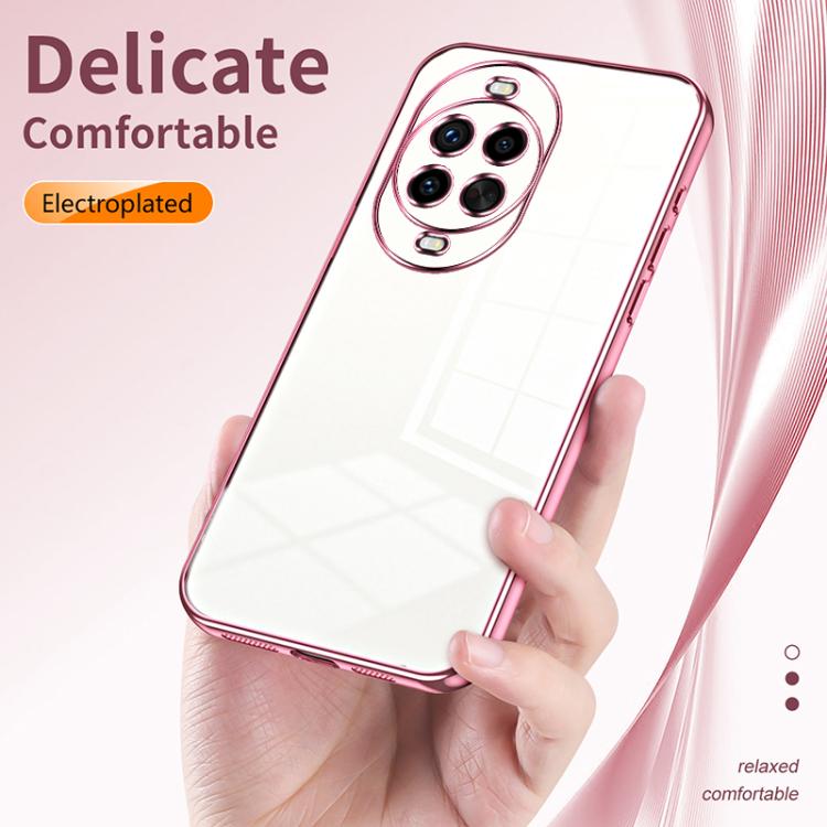 For Huawei nova 14 Pro Transparent Plating Fine Hole Phone Case