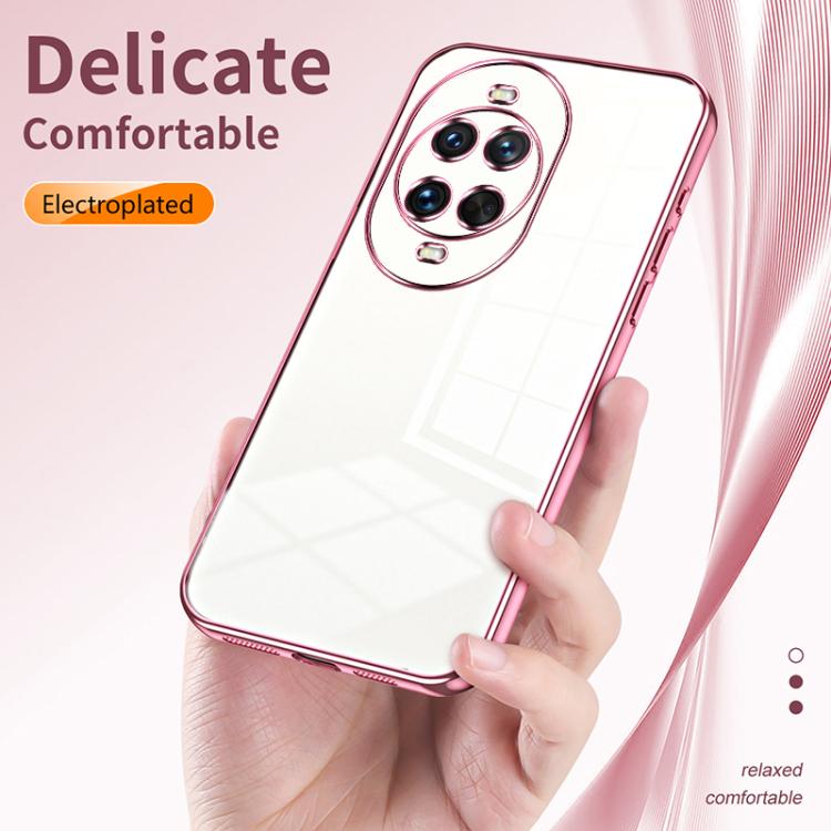 For Huawei nova 14 Ultra Transparent Plating Fine Hole Phone Case