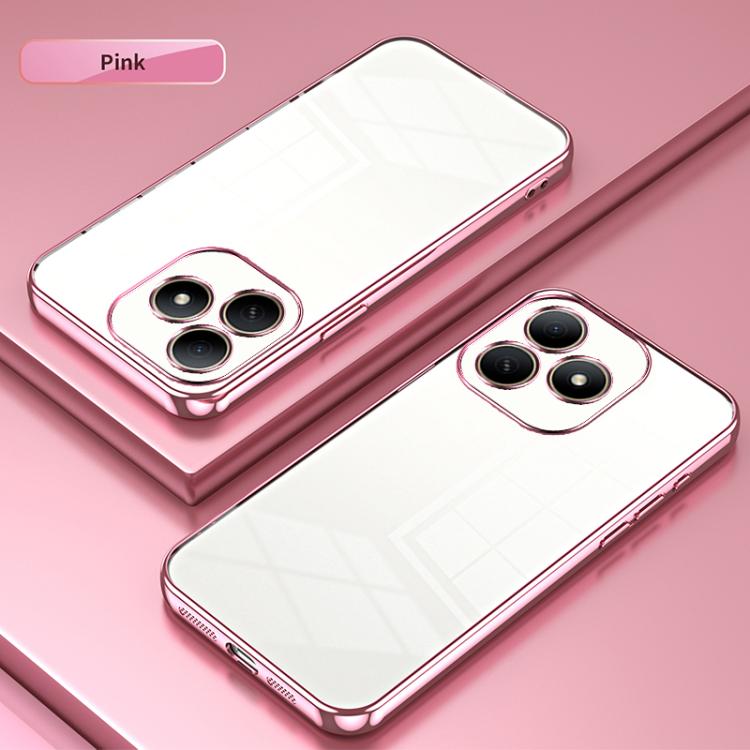 For Huawei Hi Enjoy 80s Transparent Plating Fine Hole Phone Case