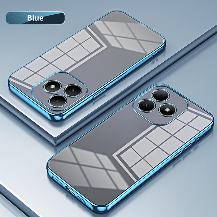 For Huawei Hi Enjoy 80s Transparent Plating Fine Hole Phone Case