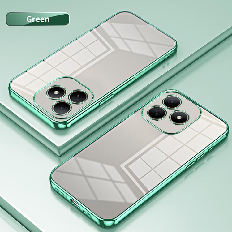 For Huawei Hi Enjoy 80s Transparent Plating Fine Hole Phone Case