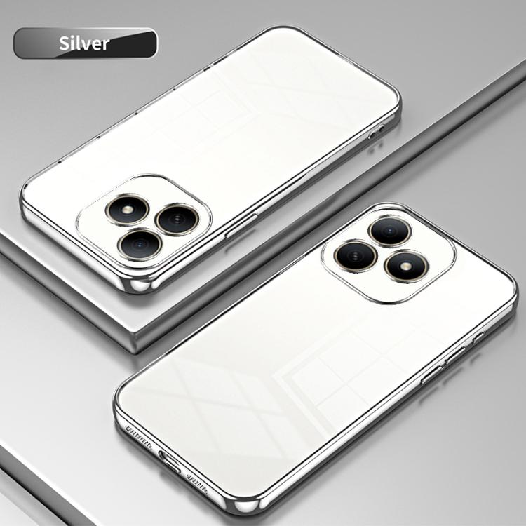 For Huawei Hi Enjoy 80s Transparent Plating Fine Hole Phone Case