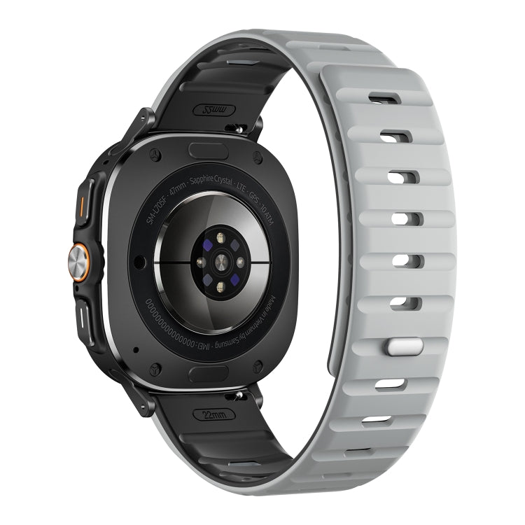 For Samsung Galaxy Watch Ultra 47mm / Ultra 2025 Magnetic Silicone Watch Band