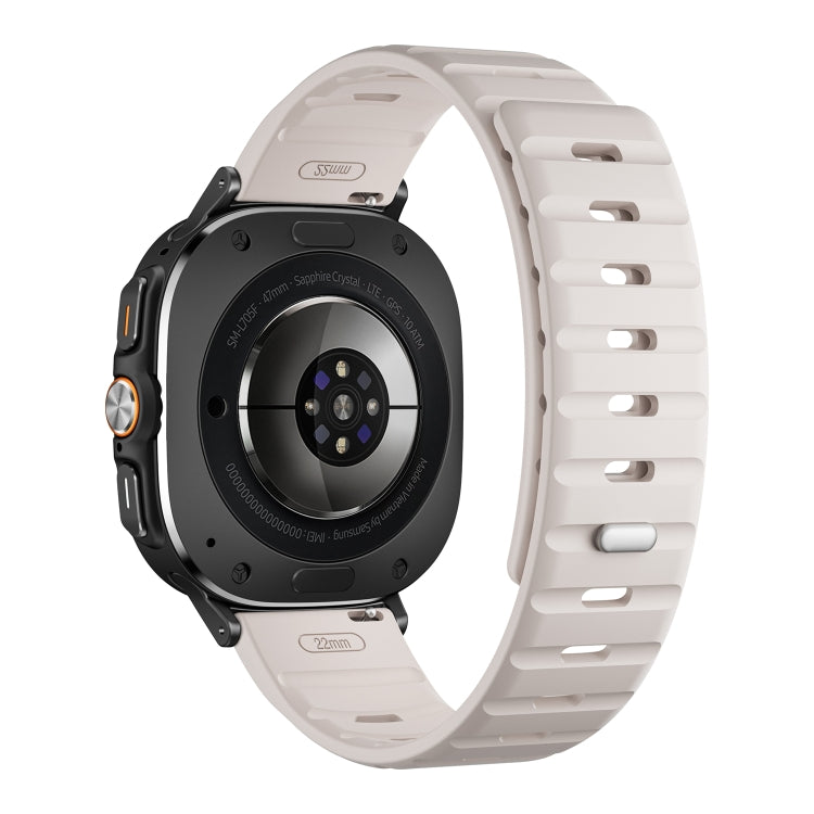 For Samsung Galaxy Watch Ultra 47mm / Ultra 2025 Magnetic Silicone Watch Band