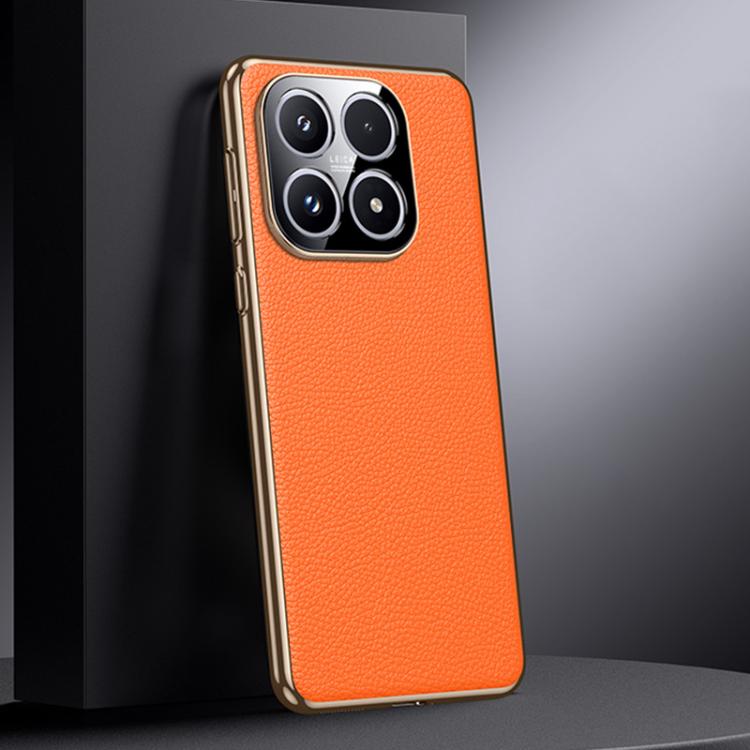 For Xiaomi 17 Genuine Leather PC Phone Case