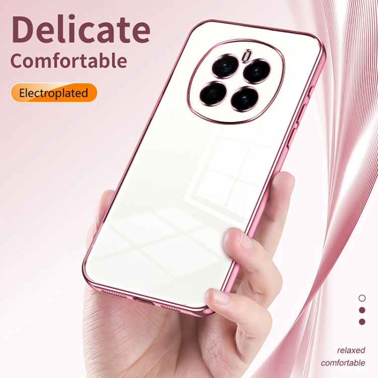 For Honor Magic7 Transparent Plating Fine Hole Phone Case