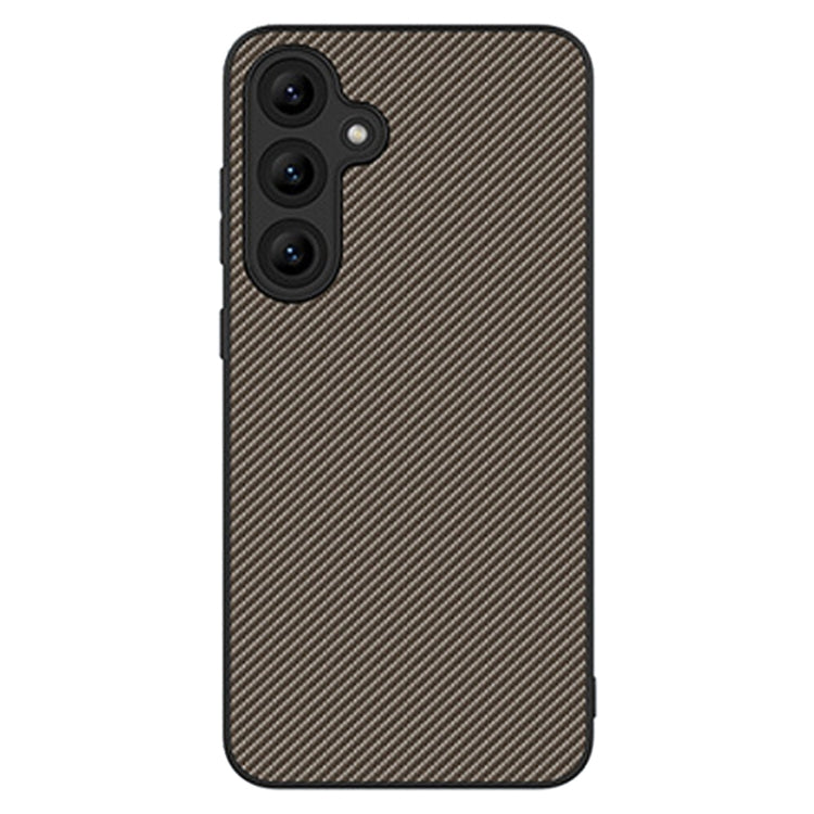 For Samsung Galaxy S25 5G Carbon Fiber Texture Printing Phone Case
