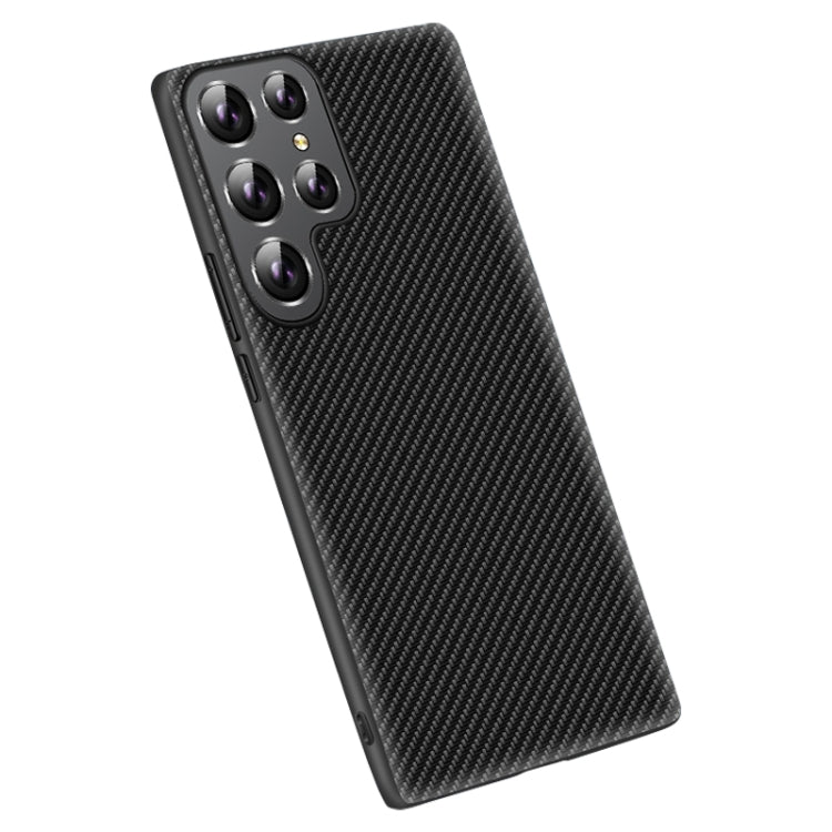 For Samsung Galaxy S25 Ultra 5G Carbon Fiber Texture Printing Phone Case
