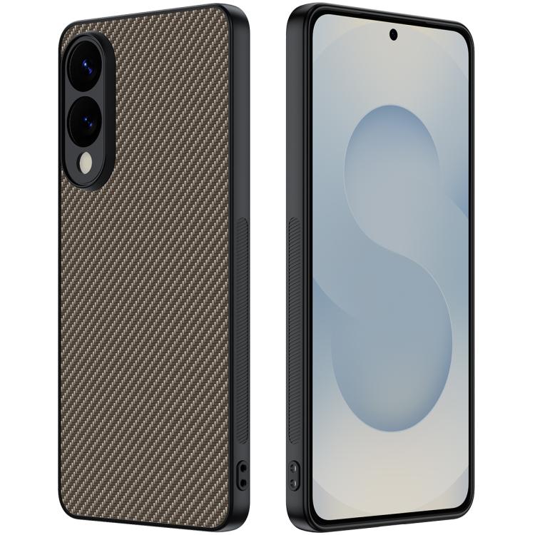 For Samsung Galaxy S25 Edge 5G Carbon Fiber Texture Printing Phone Case